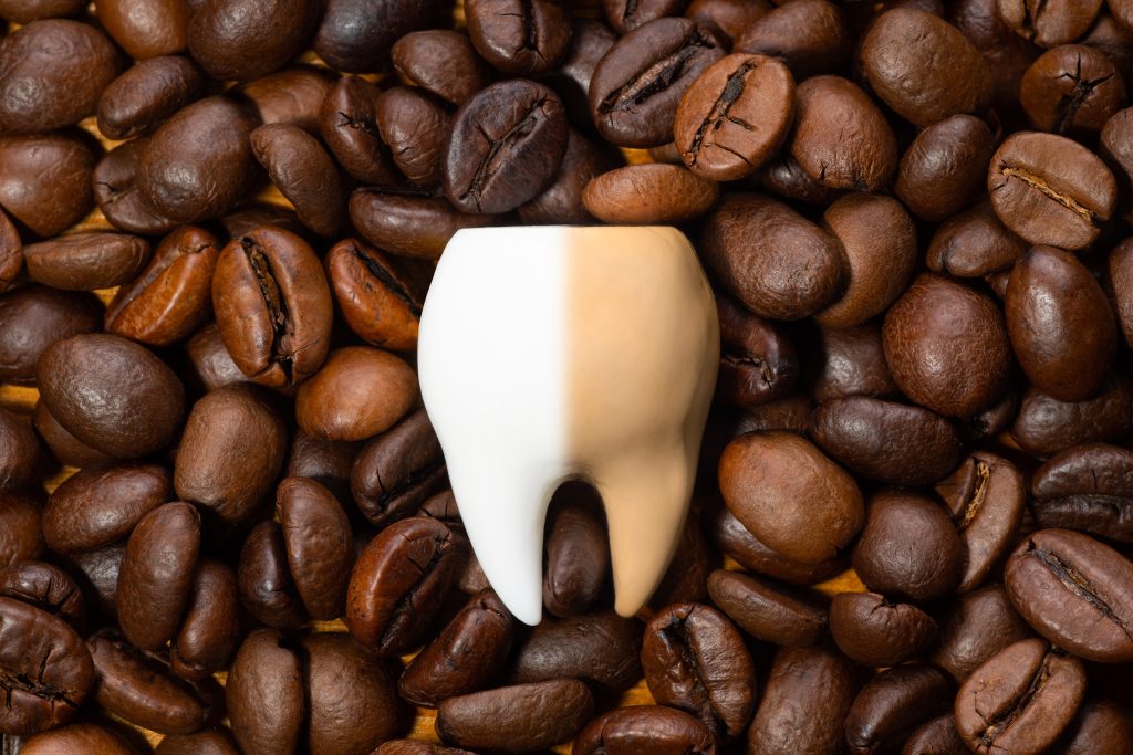 coffee stained teeth